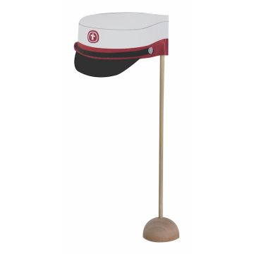 Raud Studenthuve bordflagg 6x - 5,5 x 6 cm