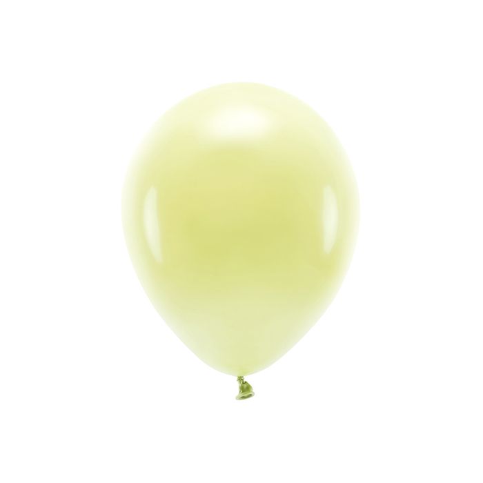 Pastellgule Ballongar 10x - 27 cm