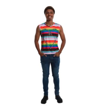 Regnbuefarga pride tanktop