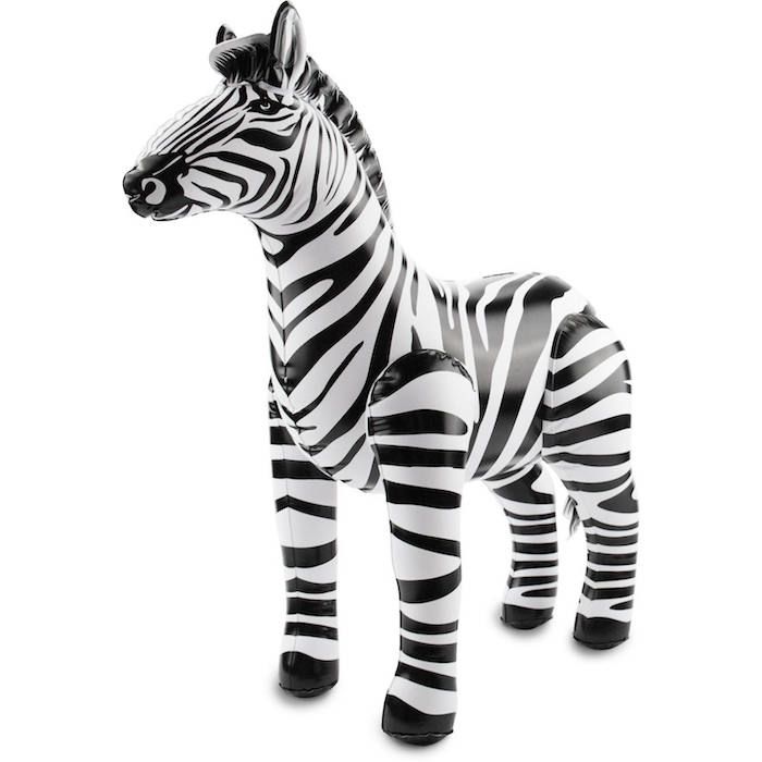 Oppblåsbar Zebra - 60 x 55 cm