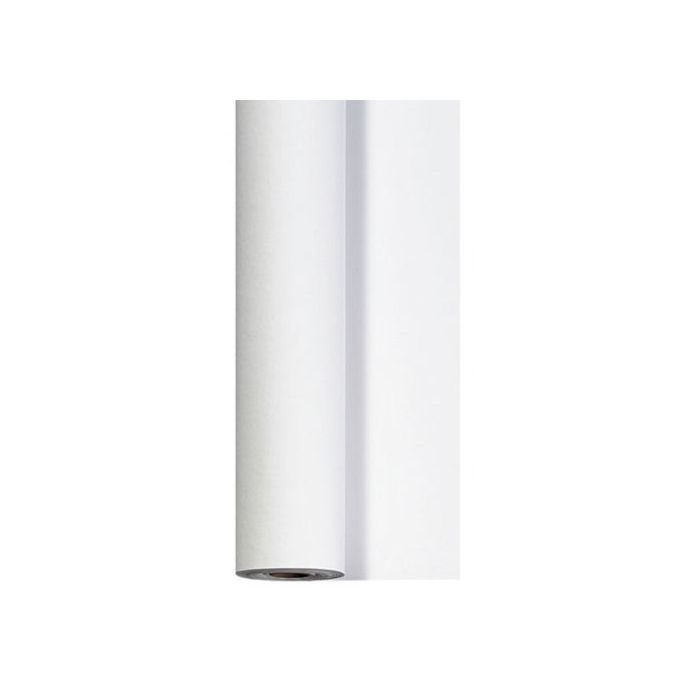 Rulleduk kvit deluxe stoffliknande materiale 1,2 x 25 meter 