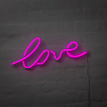 Love neon LED-skilt - 18x45 cm