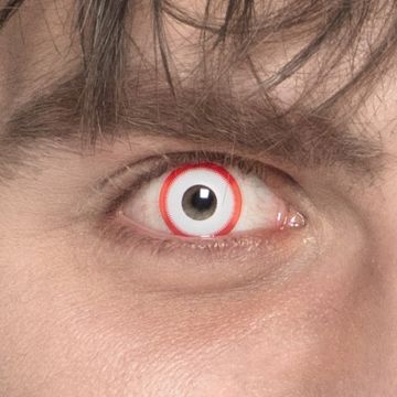 Kontaktlinser Kvite og Raude Psycho 
