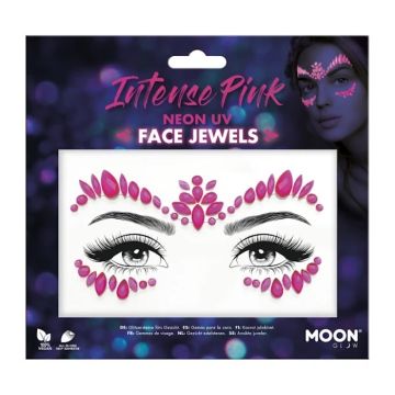 Ansiktssmykker Neon UV Intens Rosa