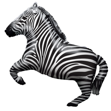 Zebra Foliebalon - 70 cm