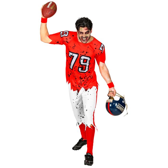 Zombie fotballspiller kostyme