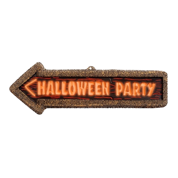 Neon Halloween-skilt - 56 x 17 cm