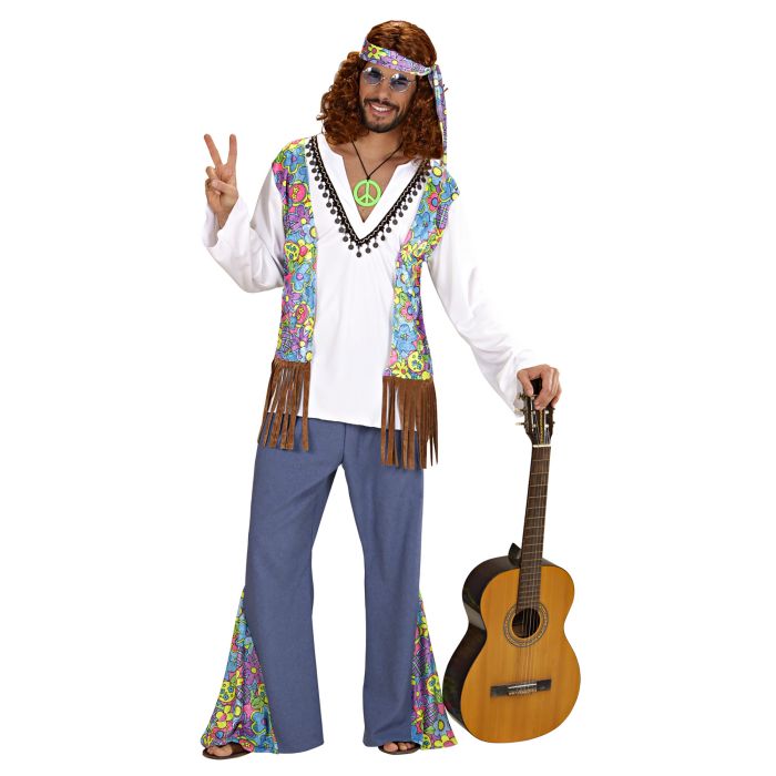 Woodstock hippie-kostyme til herre