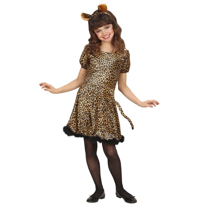 Leopard kostyme for jenter - 2 deler