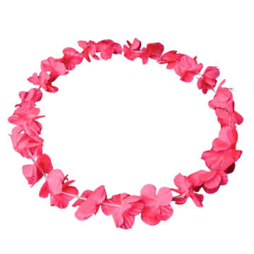 Hawaii-krans neon halskjede rosa uv