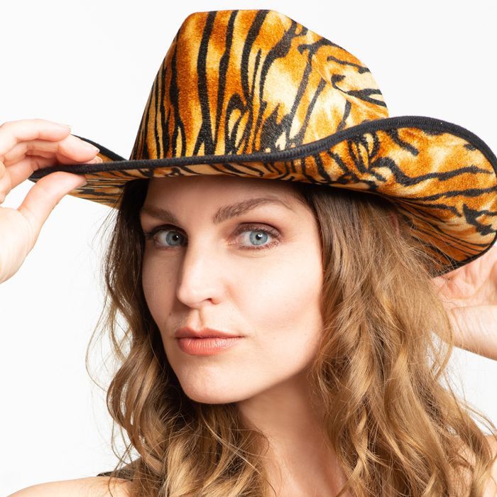 Tiger cowboyhatt