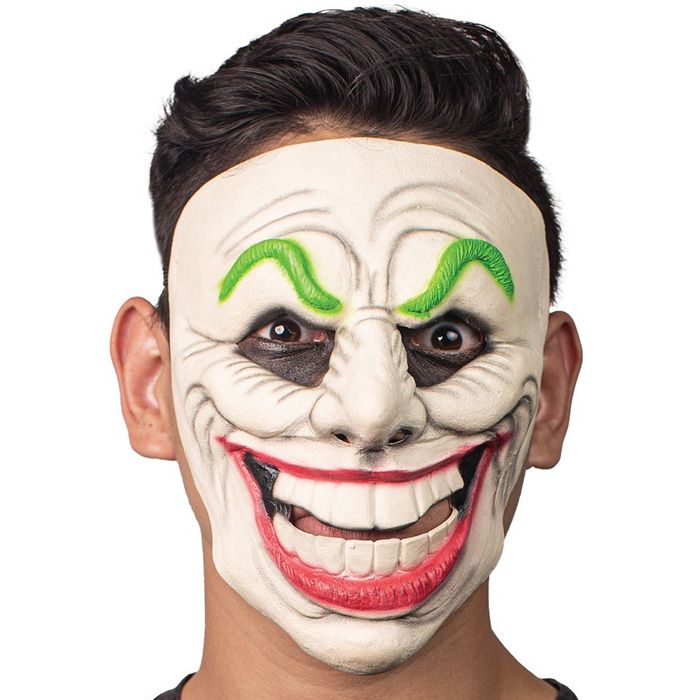 Uhyggelig jester klovnemask
