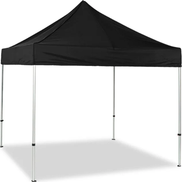 Utendørs sterk paviljong 3x3 m svart - 19,5 kg 