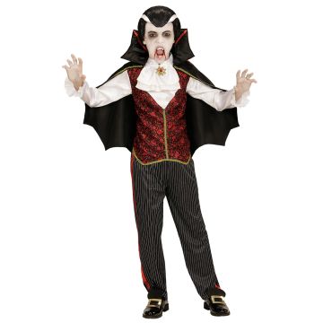 Vampyrkostyme for gutter med kappe
