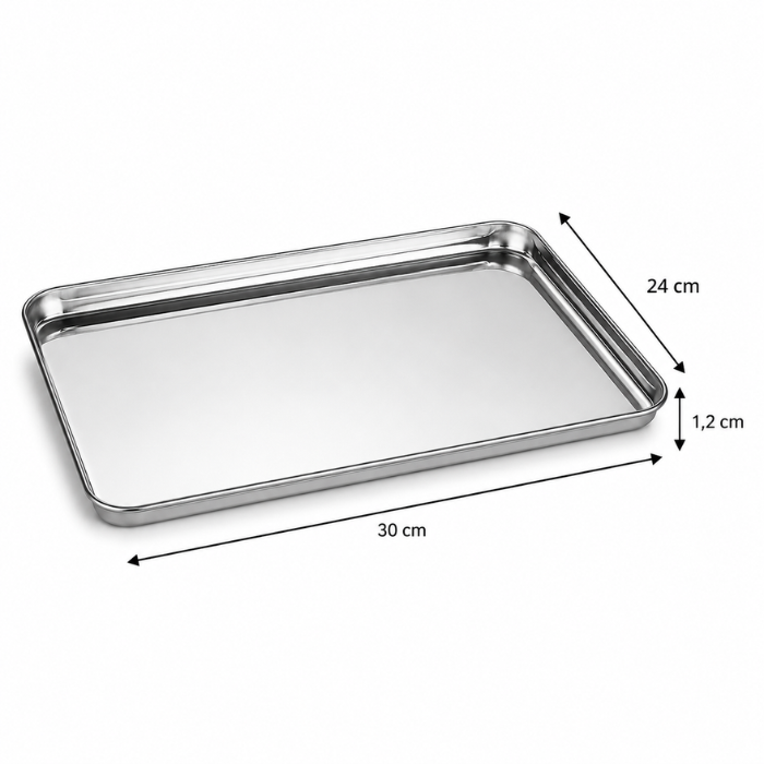 Stålplate - 30x24 cm