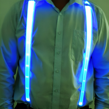 Blå LED seler neon - onesize