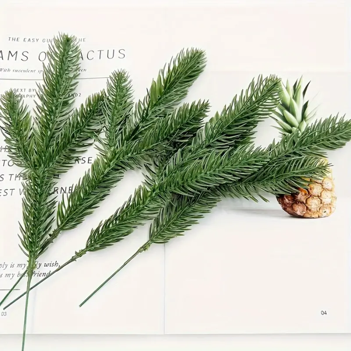 Kunstige gran-dekorasjoner 10x - 25 cm