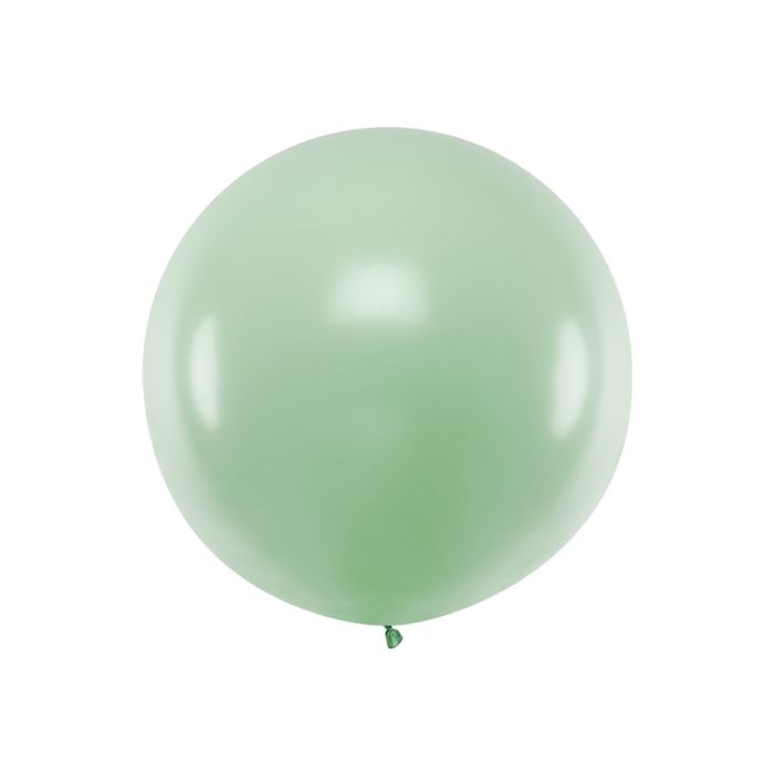 Kjempestor Pastell Pistacie Ballong - 1 Meter 