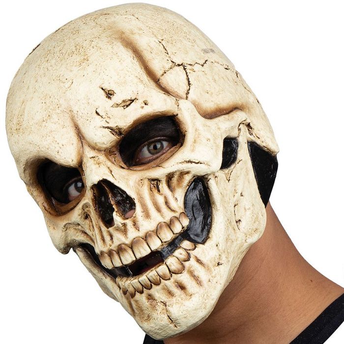 Skummel skjelettmaske