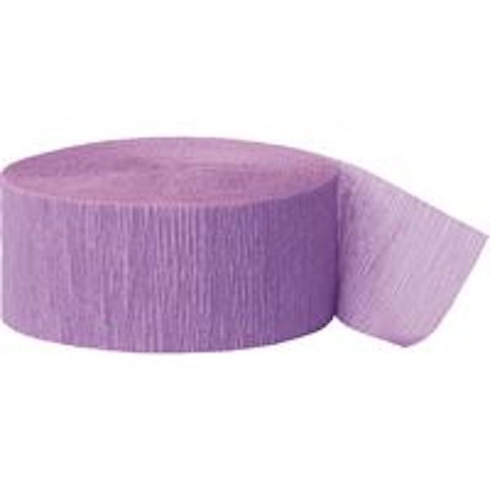 Lilla crepe streamer - 24 m