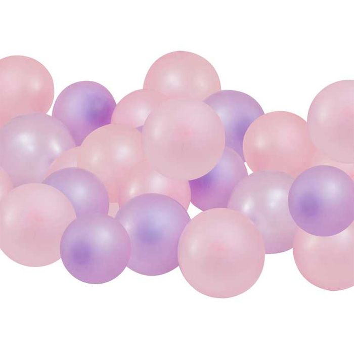 Mini Ballongar i Rosa Nyansar 40x - 12 cm