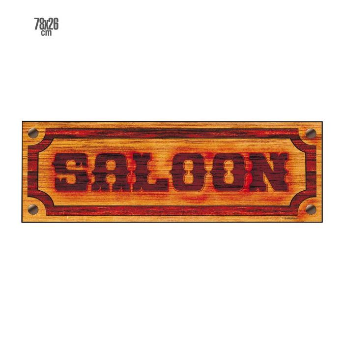 Western salon papirskilt - 78x26 cm