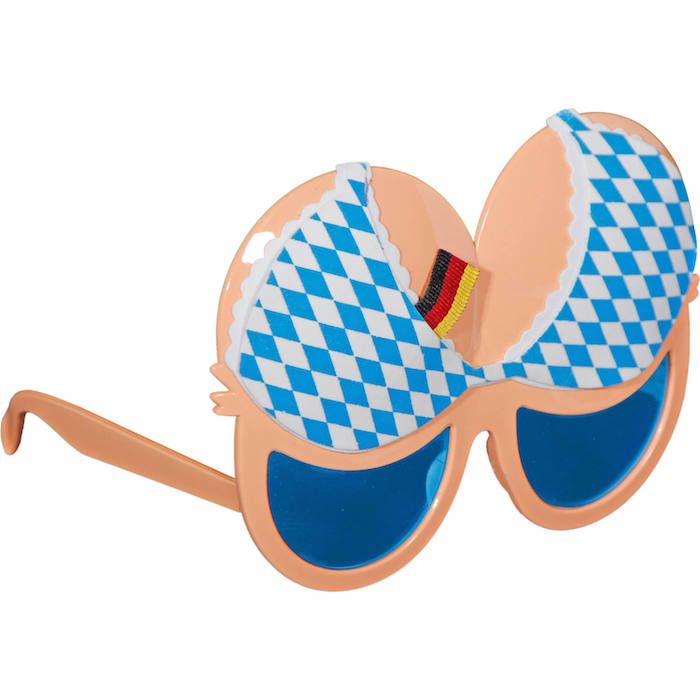 Oktoberfest briller m. BH motiv - onesize 