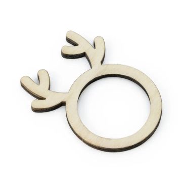 Rensdyr Serviettringar 6x