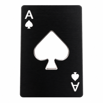 Metal pokerkort svart