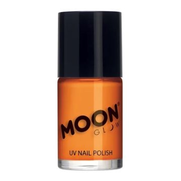 Neon UV Neglelakk Intens Oransje 14 ml Moon Creations 
