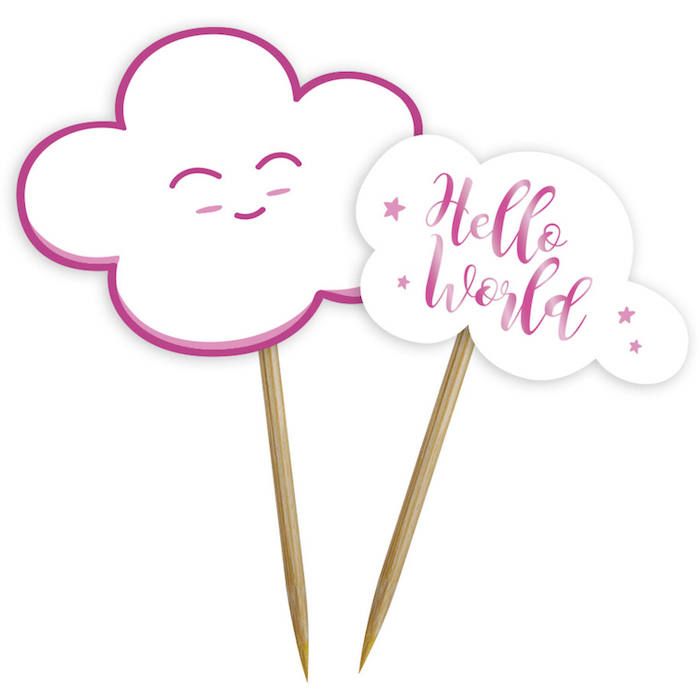 Babyshower matpinnar pink 24x