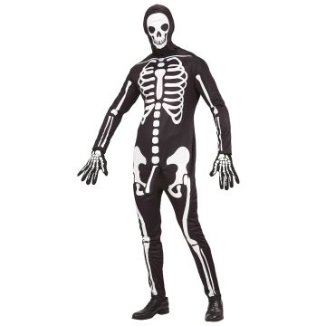 Sexy skjelettkostyme med overall og maske