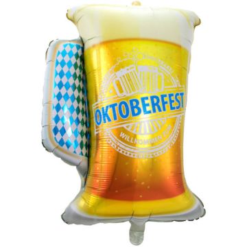 Oktoberfest ølkrus Folieballong - 60x80 cm
