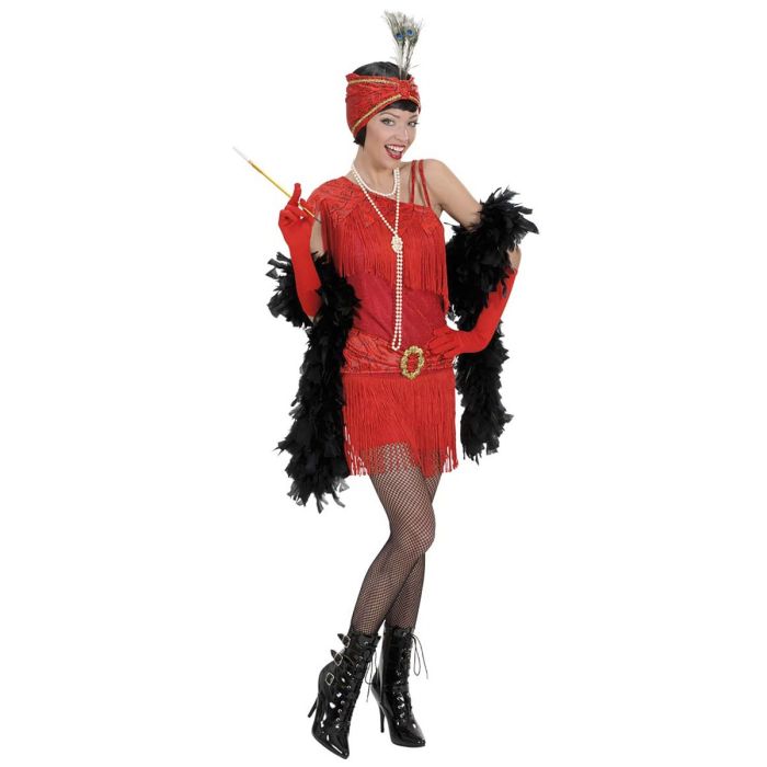1920-talls flapper kostyme med hodeplagg