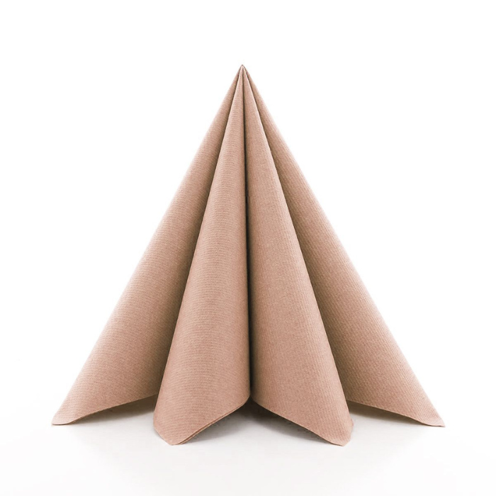 Lukksus servietter rosegull 12x - 40x40 cm