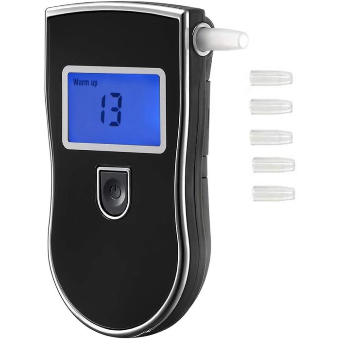 Digital alkotester med 5 munnstykker