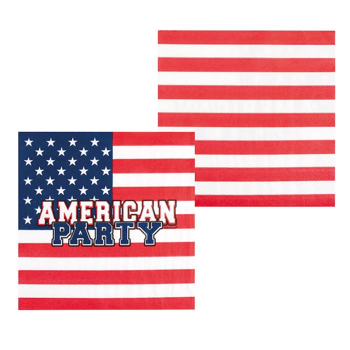 USA serviettar 20x - 33x33 cm