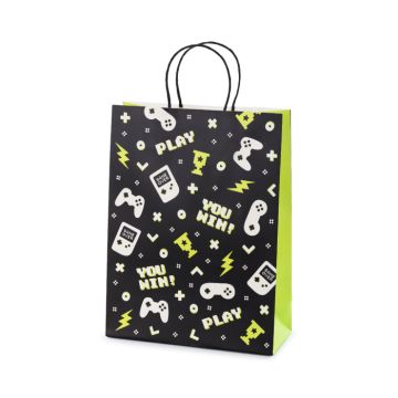 Gavepose med gamepad controller motiv 10x24x32 cm