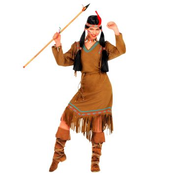 Lang indiansk kjole til damer