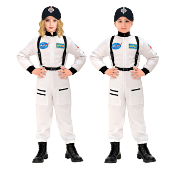 Hvitt astronautkostyme til barn