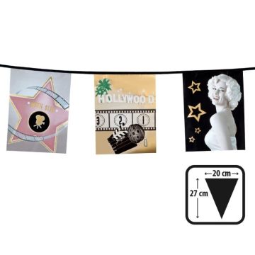 Hollywood plastguirlande - 6 m