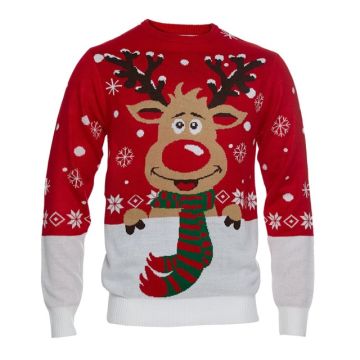 Julesweater Rudolf økologisk bomull