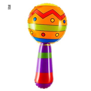 Mexicansk Oppustelig Maracas med Lyd - 20 CM
