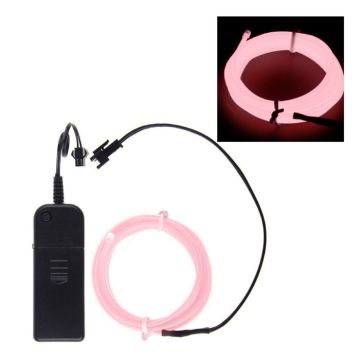 Neon LED-lampeledning 5 m rosa