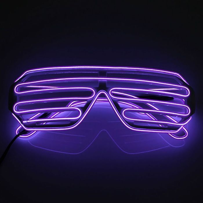 LED-briller Lilla