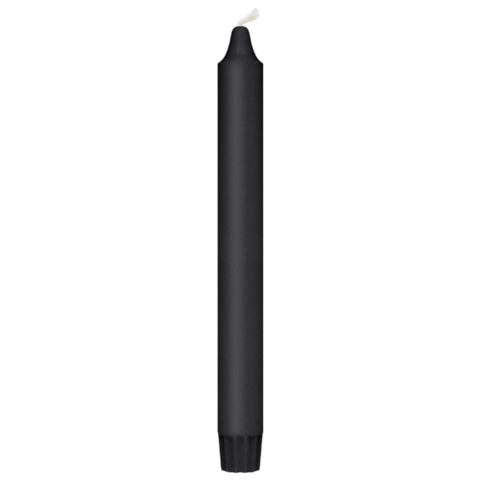 Lysestake svart 8x - 24 cm