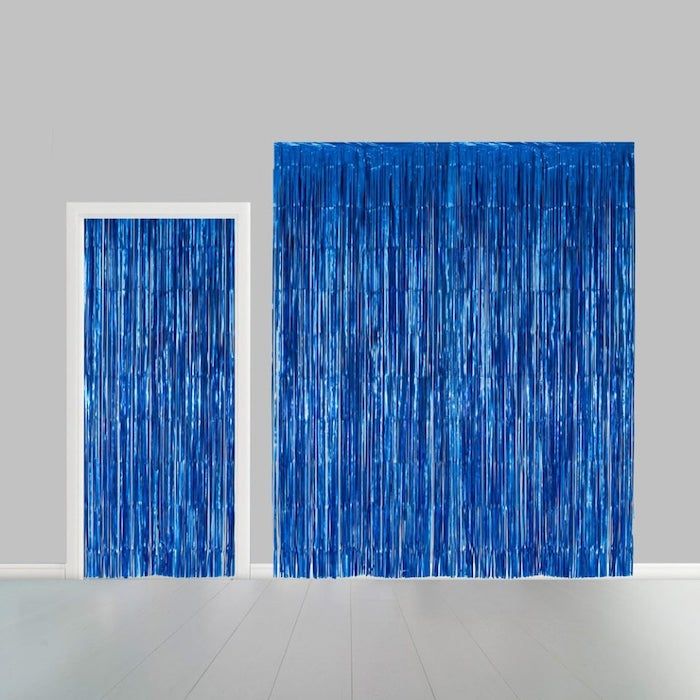 Blå Glimmergardin - 100 x 240 m