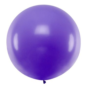 Kjempe Pastel Lilla ballon - 1 meter