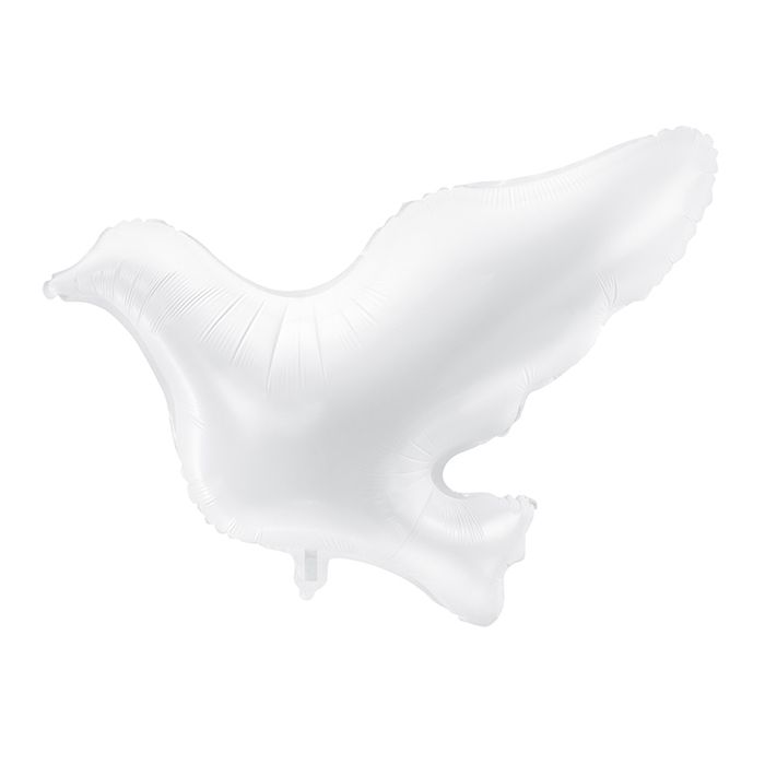 Kvite dueballong - 77 cm 