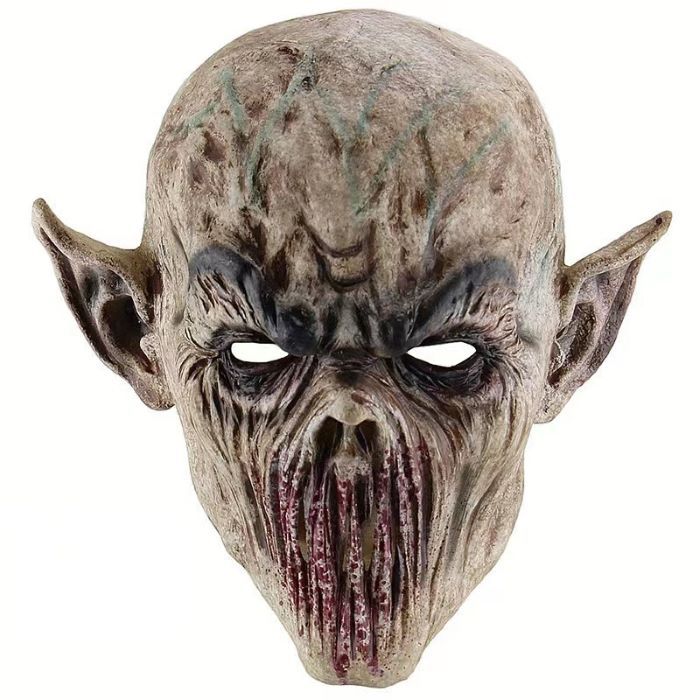 Skummel halloween goblinmaske 